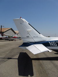 N67CM @ SZP - 1973 Cessna 310Q, two Continental IO-470-VO 260 Hp each, logo - by Doug Robertson