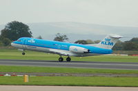 PH-KZM @ EGCC - KLM Cityhopper F28 - Taking Off - by David Burrell