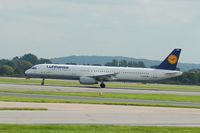D-AIRW @ EGCC - Lufthansa - A321-131 - Taking off - by David Burrell