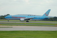 G-OBYI @ EGCC - Thomson - Boeing 767-304 - Landing - by David Burrell