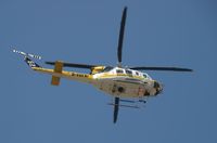 N56151 - LA County FD Copter 10 over Dodger Stadium - by Doug Pearson