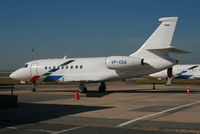 VP-CGA @ EBBR - Taxiing to leave General Aviation apron - by Daniel Vanderauwera