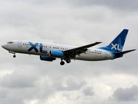 D-AXLG @ EGGP - XL Airways Germany - by Chris Hall