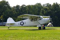 N50129 @ IA27 - At the Antique Airplane Association Fly In.  L-2M 43-26141 - by Glenn E. Chatfield