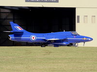 G-BXKF @ EGBP - Delta Jets Ltd, Painted in Blue Diamond colours and wearing the serial no. XL577 - by Chris Hall