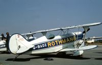 G-BADZ @ EGLK - Pitts S-2A of the Rothmans Aerobatic Display Team at the 1976 Blackbushe Fly-In. - by Peter Nicholson