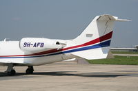 9H-AFB @ EBBR - parked on General Aviation apron - by Daniel Vanderauwera