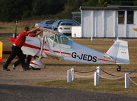 G-JEDS @ EGLM - Back to the Hangar for the Andreasson BA4B - by moxy