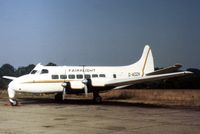G-AOZN @ BQH - Heron 1B of Fairflight Charters at Biggin Hill in the Summer of 1975. - by Peter Nicholson