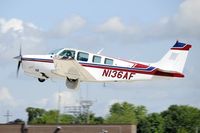 N136AF @ KOSH - Departing OSH on 27 - by Todd Royer