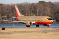N349SW @ ORF - Southwest Airlines N349SW (FLT SWA1649) on takeoff roll on RWY 23 enroute to Jacksonville Int'l (KJAX). - by Dean Heald