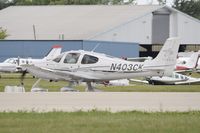 N403CK @ KOSH - Taxi to parking - by Todd Royer