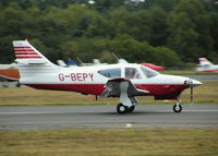 G-BEPY @ EGLK - PAPA YANKEE IN YET ANOTHER PAINT SCHEME, ROLLING OUT RWY 25 - by BIKE PILOT