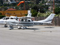 N377EB @ SQL - 2002 Cessna 206H visiting from Salt Lake City, UT - by Steve Nation