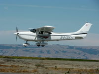 N4195U @ SQL - 1998 Cessna 182S on final - by Steve Nation