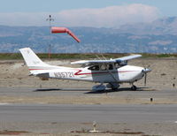 N95721 @ SQL - 1978 Cessna 182Q taxiing for take-off - by Steve Nation