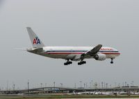 N751AN @ DFW - About to touch down on 18R at DFW. A rainy day on Dallas! - by paulp