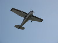 N8388Z @ SZP - 1963 Cessna 210-5 (205) UTILINE (fixed gear version of 210C), Continental IO-470-E 260 Hp, takeoff climb Rwy 22 - by Doug Robertson