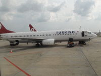 TC-JFT @ LTBA - Waiting for more luggage at Istanbul Intl. Airport - by Erdinç Toklu