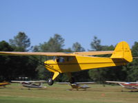 N5174M @ O22 - Fly by at the 18 Taylorcraft Rendezvous - by Mike Smith