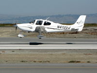 N412DJ @ KSQJ - 2005 Cirrus Design Corp SR22 near touchdown on flight from Portland, OR - by Steve Nation
