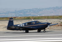 N578TA @ KSQL - Locally-based Mooney M20R taxiing for take-ff on RWY 30 - by Steve Nation