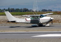 N3119R @ KSQL - Locally-based 1967 Cessna 182L running-up engine for training flight - by Steve Nation