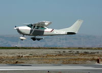 N3119R @ KSQL - Locally-based 1967 Cessna 182L on final approach - by Steve Nation