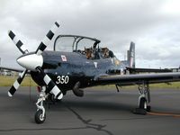 ZF350 @ EGQL - Tucano T.1 of 1 Flying Training School in the static park of the Leuchars 2001 Airshow. - by Peter Nicholson