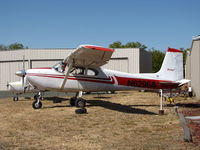 N6296A @ 1O2 - Straight-tail 1956 Cessna 182 at Lampson Field - by Steve Nation