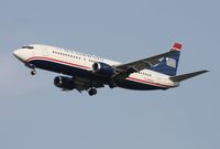N443US @ TPA - US Airways 737-400 - by Florida Metal