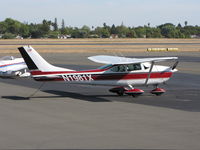 N1981X @ KSAC - Bend, OR-based 1965 Cessna 182H at GA terminal - by Steve Nation
