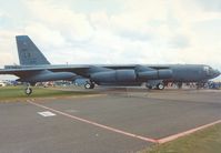 60-0001 @ MHZ - B-52H Stratofortress named Memphis Belle IV of 20th Bomb Squadron/2nd Bomb Wing on display at the 1996 Mildenhall Air Fete. - by Peter Nicholson