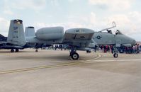 81-0952 @ MHZ - A-10A Thunderbolt of 81st Fighter Squadron/52nd Fighter Wing with special markings for the Wing Commander on display at the 1996 Mildenhall Air Fete. - by Peter Nicholson