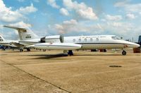 84-0108 @ MHZ - Learjet C-21A of 76th Airlift Squadron/86th Airlift Wing at Ramstein on display at the 1996 Mildenhall Air Fete. - by Peter Nicholson