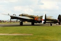 PA474 @ MHZ - Lancaster I of the Battle of Britain Memorial Flight on display at the 1996 Mildenhall Air Fete. - by Peter Nicholson