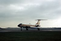 YU-AHY @ STN - Tu-134A Crusty of Aviogenex seen at Stansted in January 1977. - by Peter Nicholson