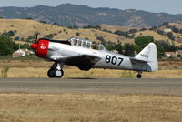 N56CU @ VCB - 1941 North American/victoria Mnt Lt AT-6A #807 touchdown @ Gathering of Mustangs event - by Steve Nation