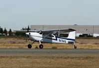 N4764U @ VCB - 1965 Cessna 180H wheels down @ Gathering of Mustangs event - by Steve Nation