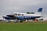 G-BCCF @ EGBP - Piper PA-28-180 Cherokee [28-7405069] Kemble~G 02/07/2005. PFA Fly In 2005 Kemble UK. - by Ray Barber