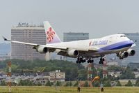 B-18705 @ ELLX - Air China B747-400F moments prior touchdown at ELLX - by FBE