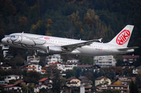 OE-LEU @ LOWI - flyNIKI Airbus A320, low pass @ Innsbruck Airport - by Hannes Tenkrat
