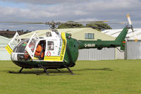 G-WAAN @ FISHBURN - MBB BO 105DB. Great North Air Ambulance, a registered charity operating 3 emergency medical helicopters, covering 5,500 sq miles and 3.5 million people in the North of England. At Fishburn Airfield, Co Durham, UK in 2005. - by Malcolm Clarke