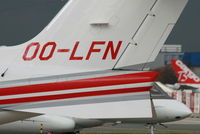 OO-LFN @ EBBR - parked on General Aviation apron - by Daniel Vanderauwera
