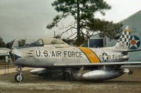52-5513 @ VPS - F-86F Sabre displayed at the USAF Armament Museum in November 1979 as 51-2910 named Beauteous Butch II of Korean War ace Col. Joseph McConnell - by Peter Nicholson