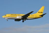 D-AGEQ @ EGNT - Boeing 737-75B. On approach to Rwy 25 at Newcastle Airport. - by Malcolm Clarke