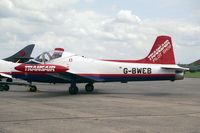 G-BWEB @ EGSU - BAC JET PROVOST T MK5A. Ex RAF XW422 seen here at Duxfords Classic Jet & Fighter Display in 1996. - by Malcolm Clarke