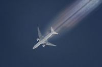 UNKNOWN @ NONE - Air France B777-200, condensation shows a strange looking contrail - by FBE