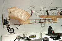 BAPC106 @ HENDON - A Bleriot Xl replica exhibited in the Milestones of Flight Collection at the Royal Air Force Museum, Hendon, UK in 2008. - by Malcolm Clarke