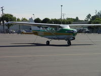 N9610X @ POC - Tied down and Parked in Transient Parking - by Helicopterfriend